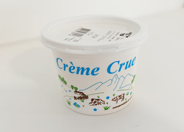 Crème crue des Vosges